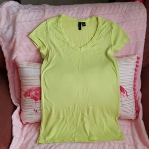 Lime green top
